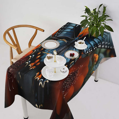 Rectangle Tablecloth-BLUE BUTTERFLY