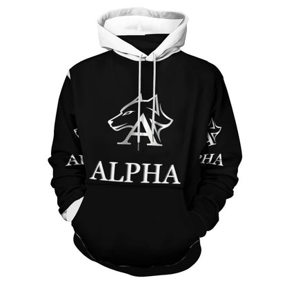 230gsm Men's Personalized Hoodie with Double-layer Cap (All-Over Printing)
