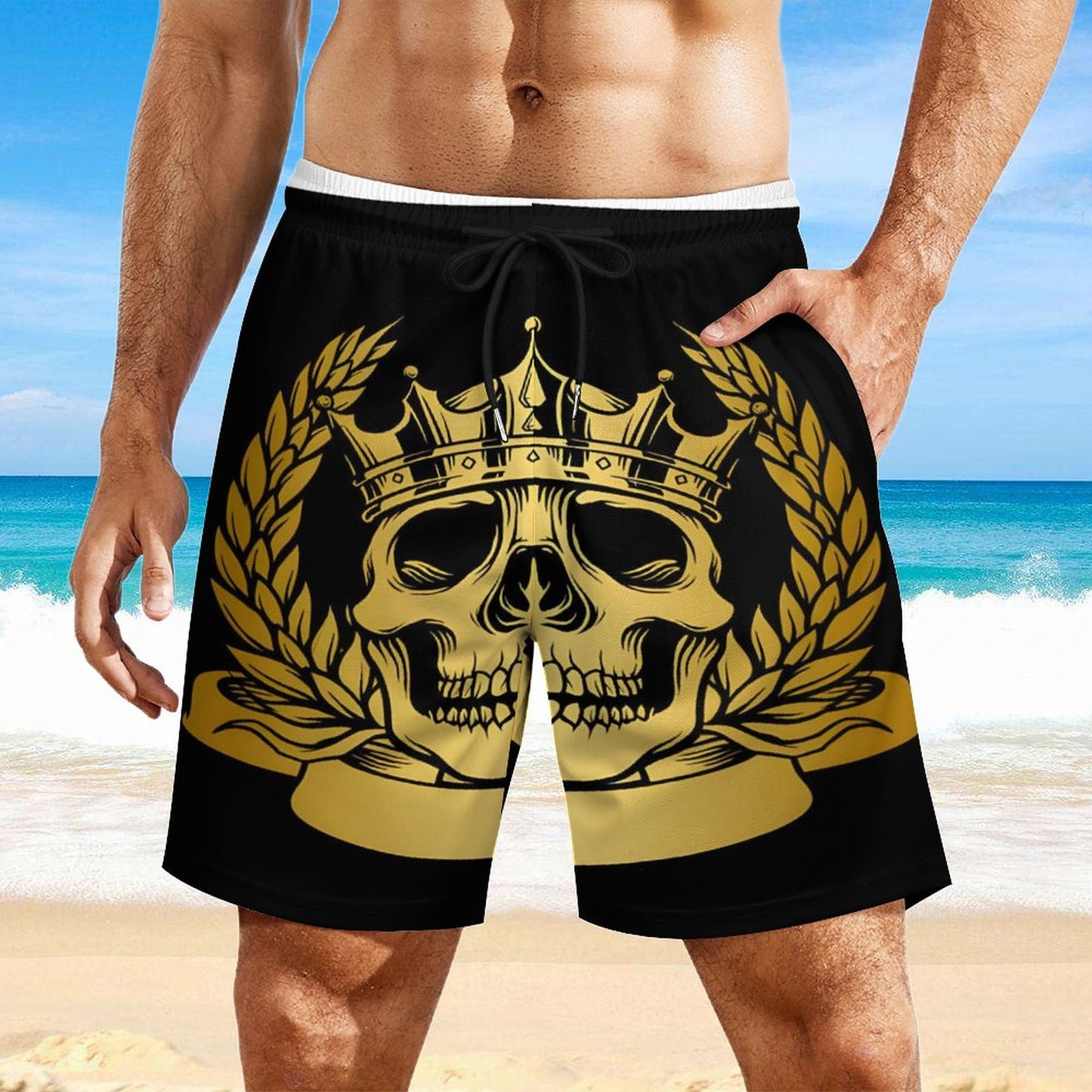 Men's Beach Shorts with 4 Pockets