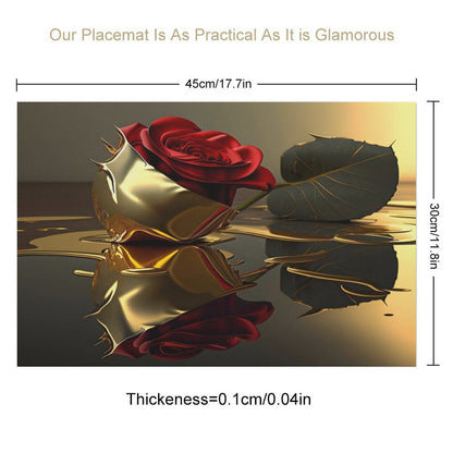 ROSE IN GOLD PVC Placemats