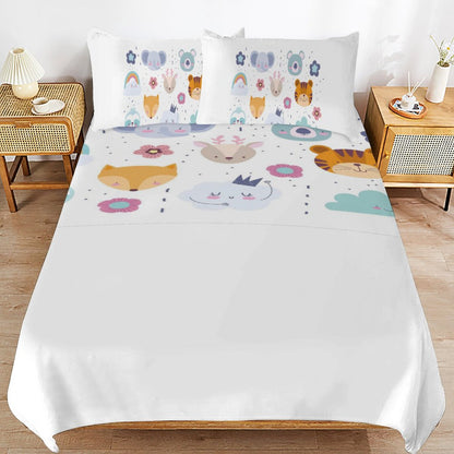 3-Piece Bedding Set-86"×70"/ 218×177cm (Dual-sidede Printing)