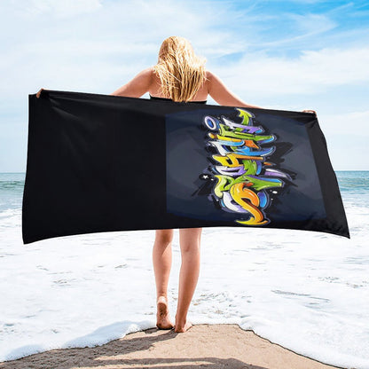 COLORFUL GRAFFITI Bath Towel 70x140