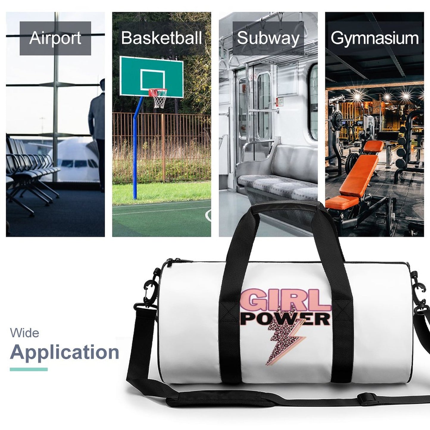 Cylindrical Gym Bag Q006