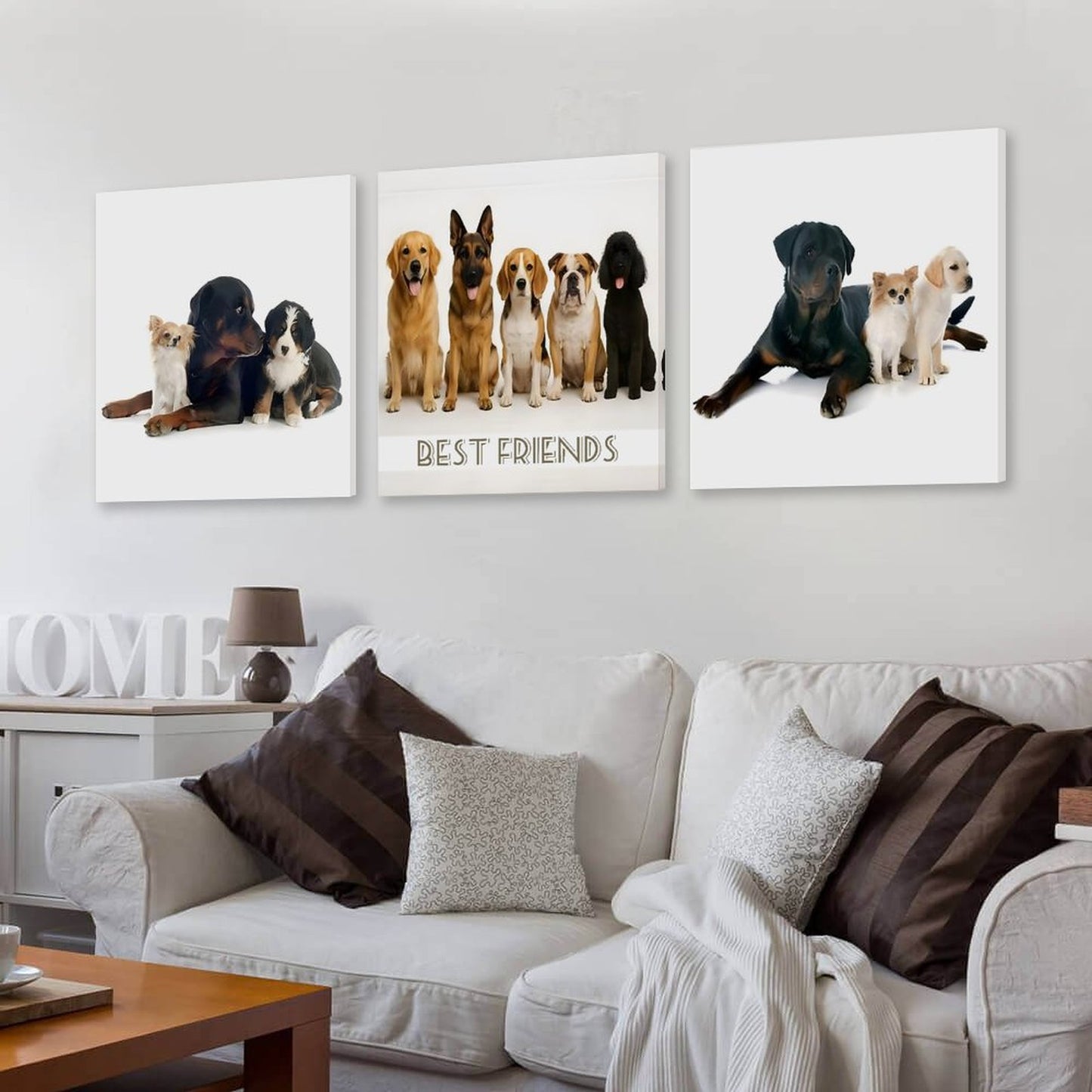 Vertical Multicolor Framed Wall Art-4:5 Aspect Ratio-BEST FRIENDS