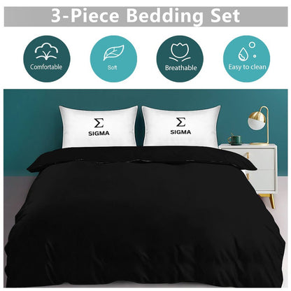 3-Piece Bedding Set-90"x90"/ 229x229cm (Dual-sided Printing)