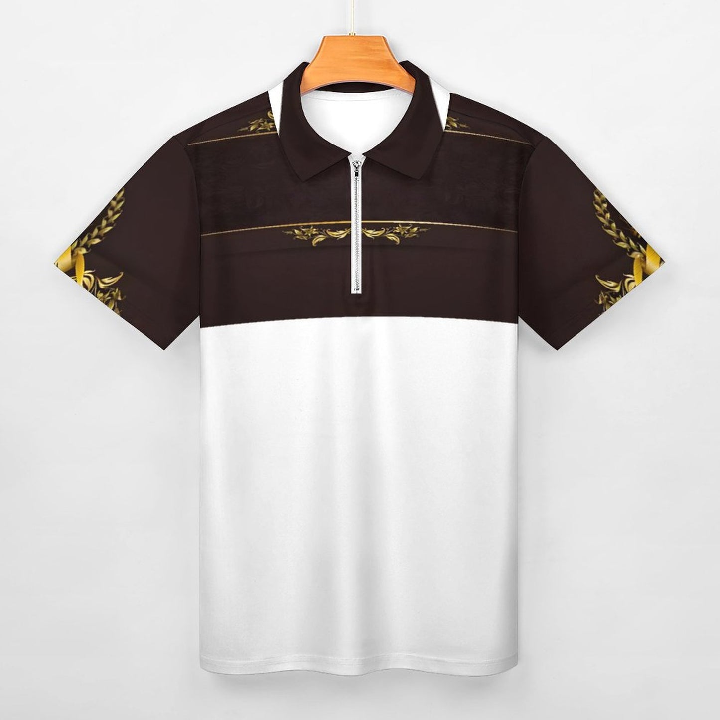 Men's Short Sleeve POLO Shirt with Zipper B470 (All-Over Printing)