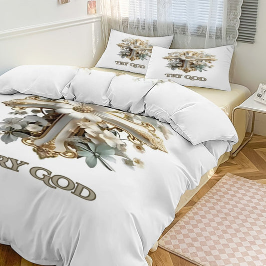 KING/CALIFORNIA KING 3-Piece Bedding Set-102"x90"/ 259x229cm (Dual-sided Printing)-