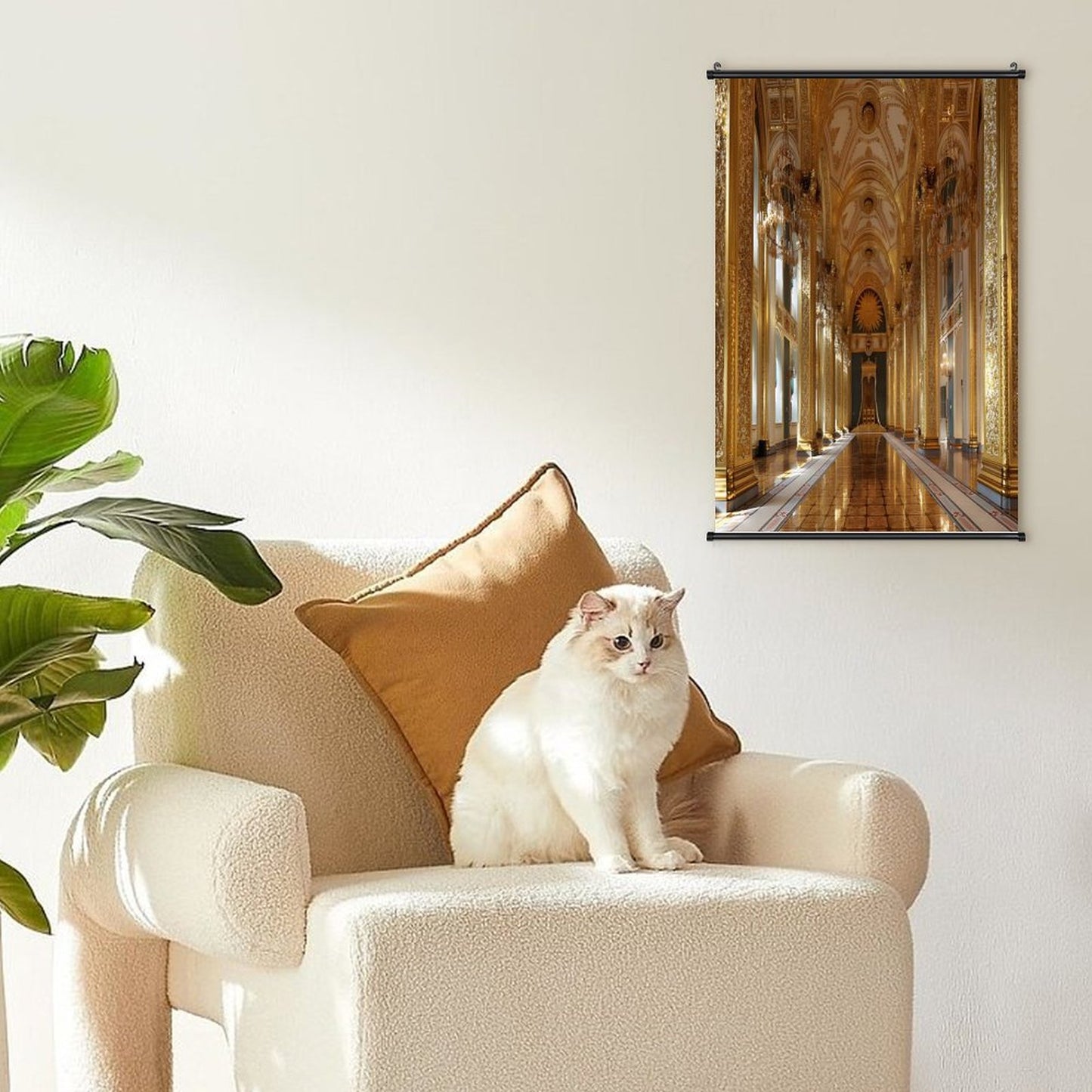 Canvas Hanging Poster with Scrolls-16"x24"/ 40x60cm