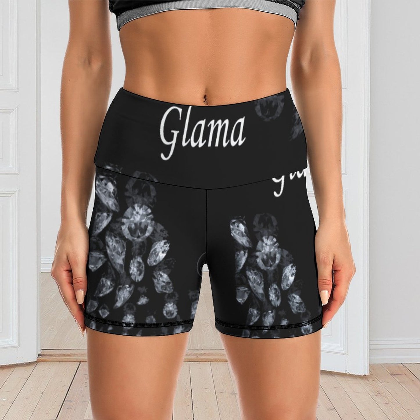 Women Yoga Shorts Y10A (All-Over Printing)