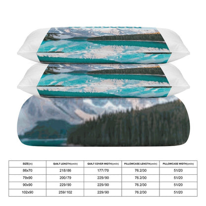 3-Piece Bedding Set-102"x90"/ 259x229cm (Dual-sided Printing)