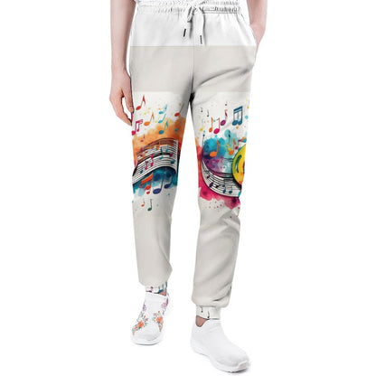 MUSIC GRAFFITI Unisex Sweatpants-SMALL-5XL