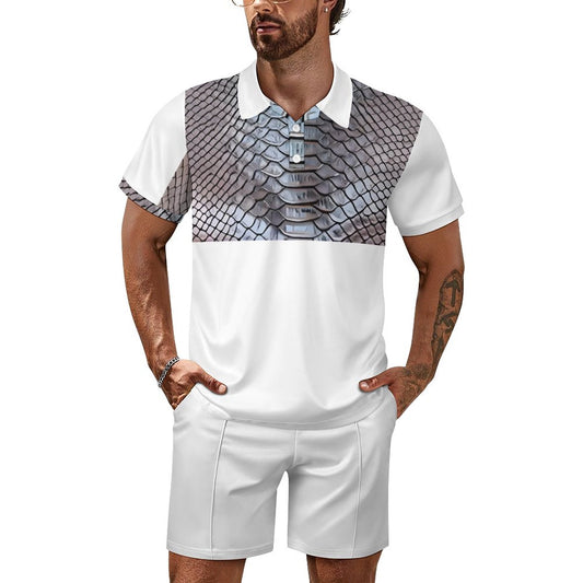 200gsm Short Sleeve Men's POLO Shirt Set A46TZ (All-Over Printing)