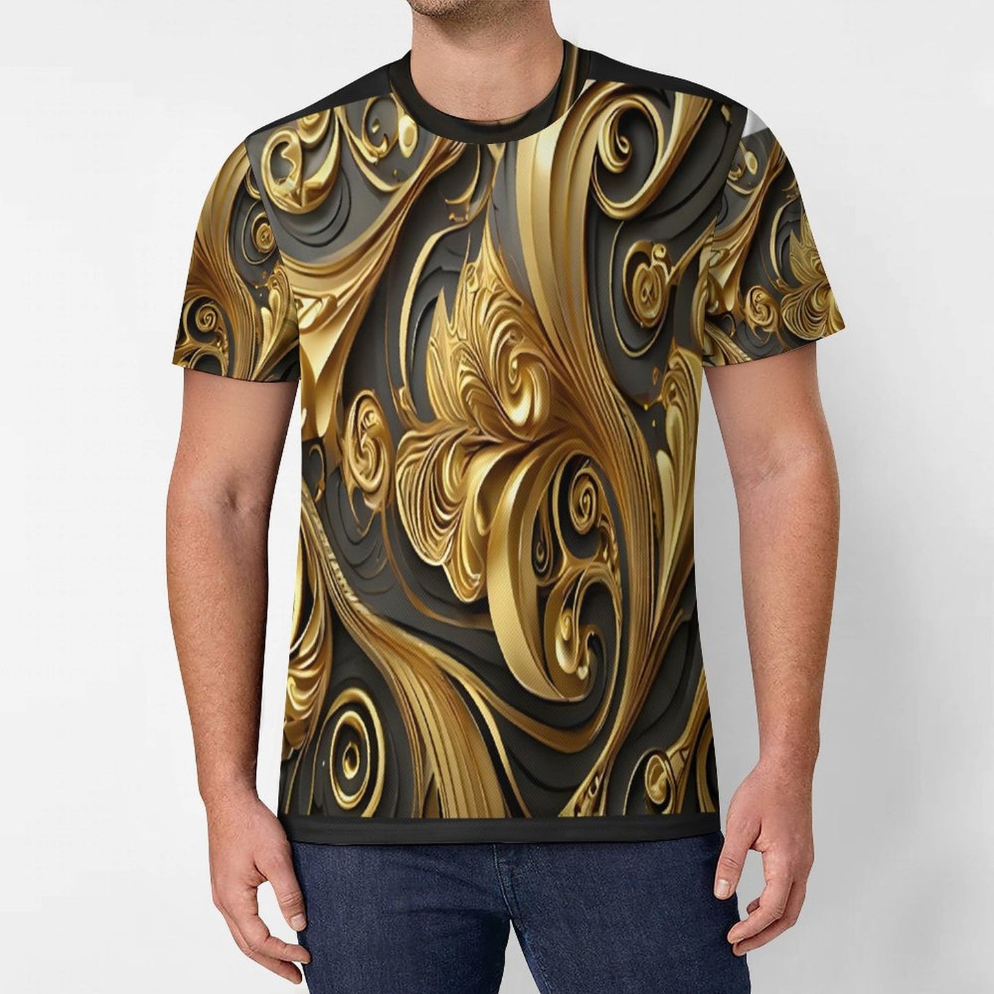120gsm Short Sleeve All Over Print T-Shirt OMDT01 (All-Over Printing)