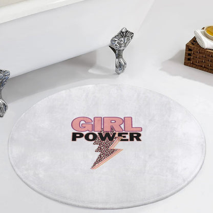 Round Coral Velvet Warm Floor Mat