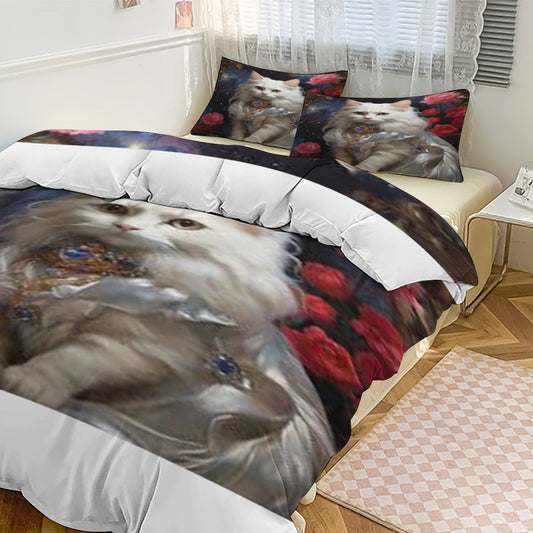 3-Piece Bedding Set-90"x90"/ 229x229cm (Dual-sided Printing)