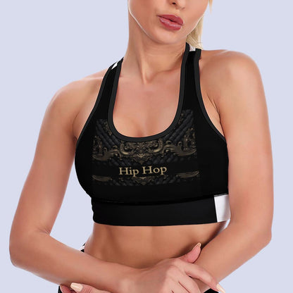 Custom Printed Patterned Yoga Sports Bra xG005KN07