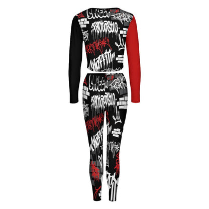 V neck Sweatshirt Set  NZ153 (All-Over Printing)