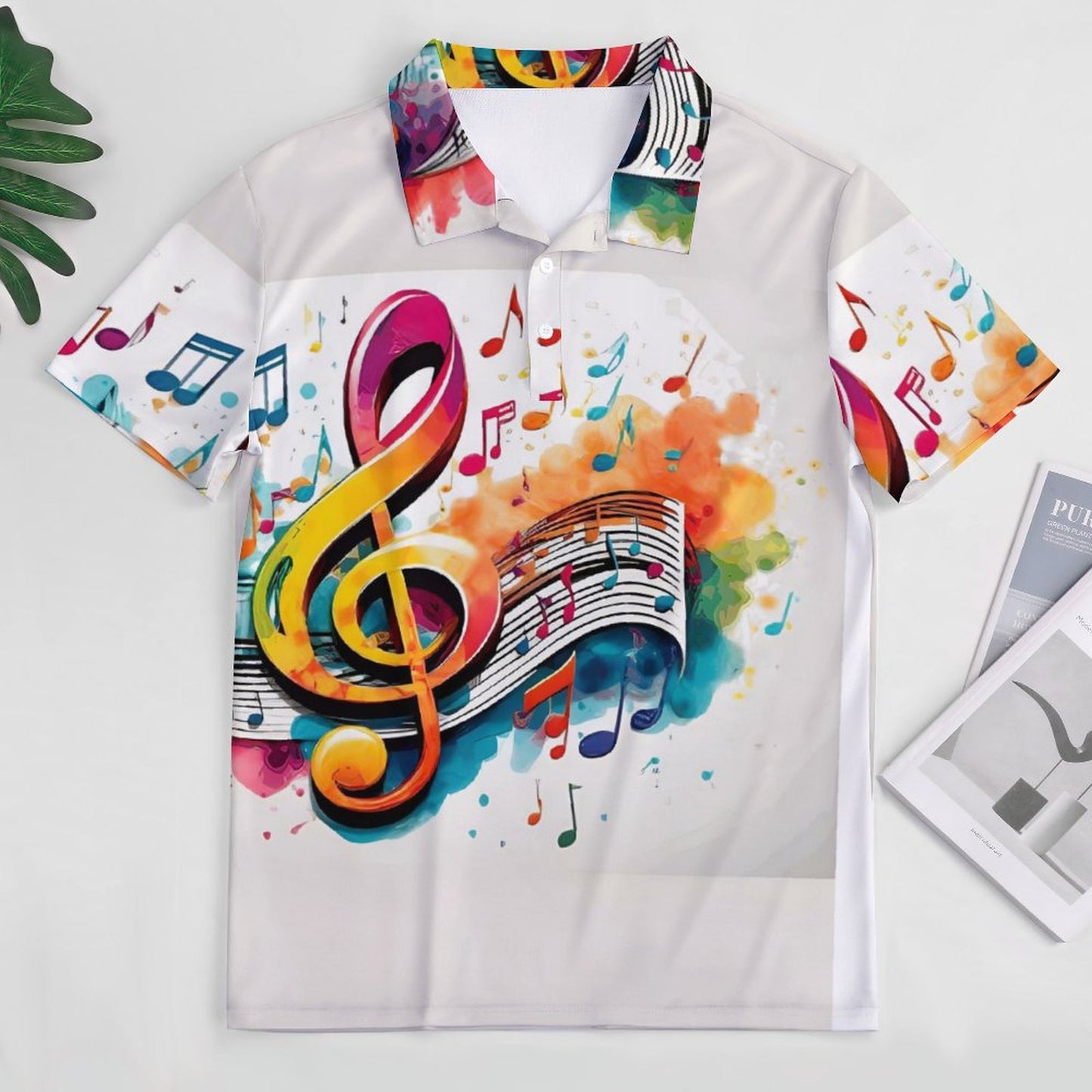 MUSIC GRAFFITI Women’s Straight POLO Shirt-SMALL-5XL