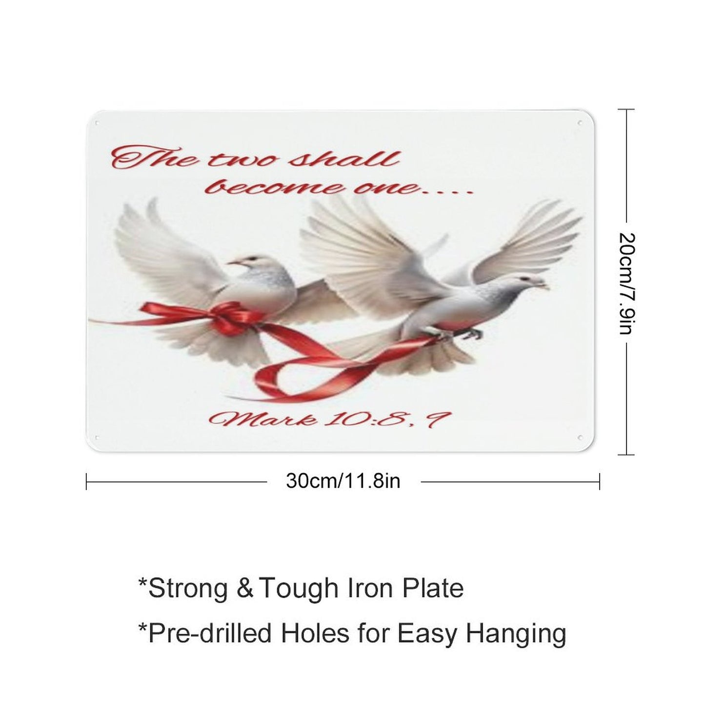 Horizontal Vintage Metal Sign-7.9"x11.8"/ 20x30cm