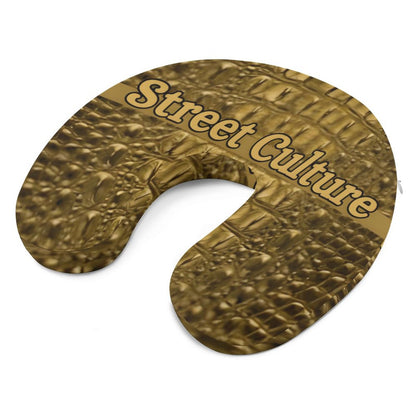 STREET CULTURE Alligator MEMORY FOAM Neck Pillow for Restful Journeys (high-quality softness)