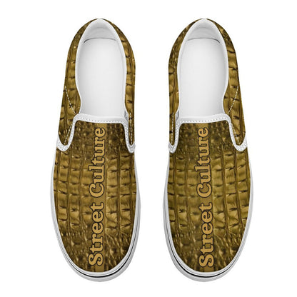 Printed Slip-on Canvas Shoes  for Teenagers and Adults