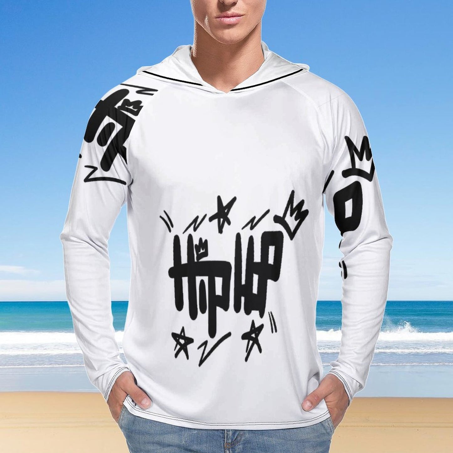 Men's Long Sleeve Hoodie NZ145 (All-Over Printing)