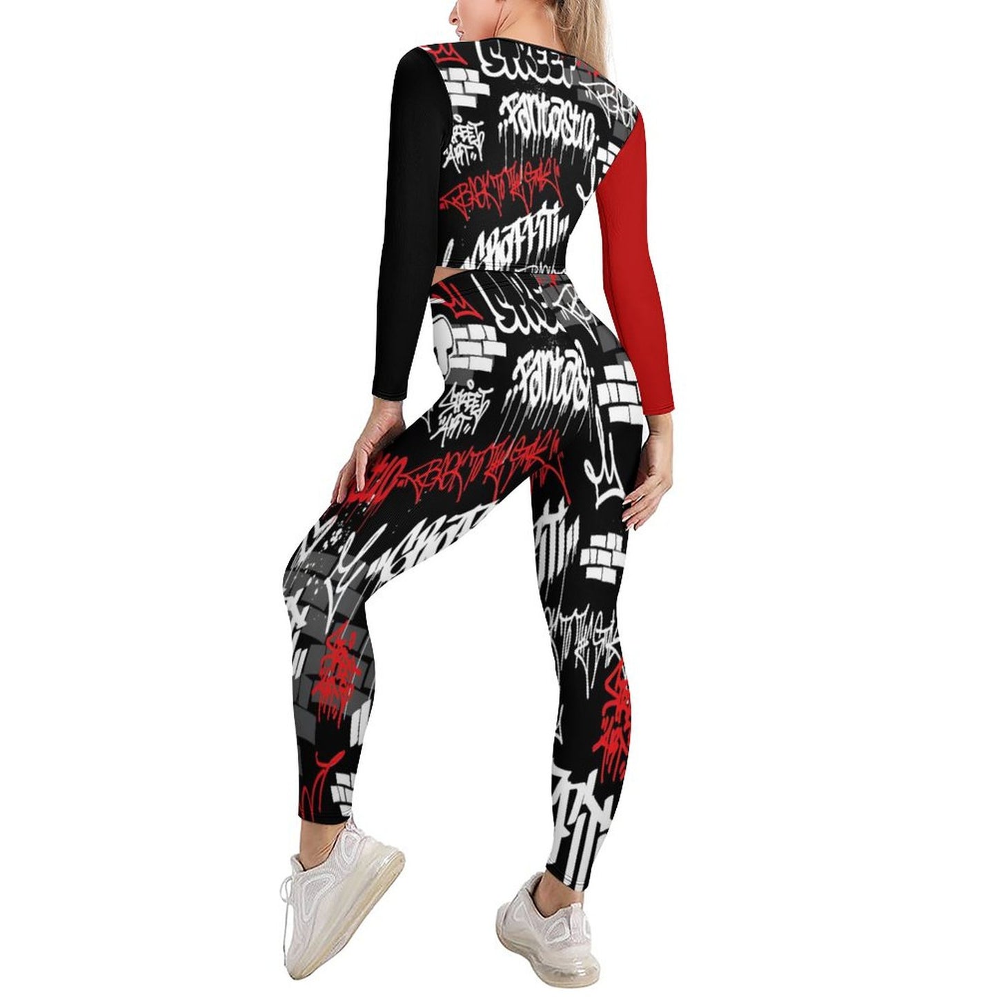 V neck Sweatshirt Set  NZ153 (All-Over Printing)