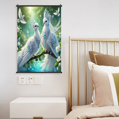 Canvas Hanging Poster with Scrolls-16"x24"/ 40x60cm