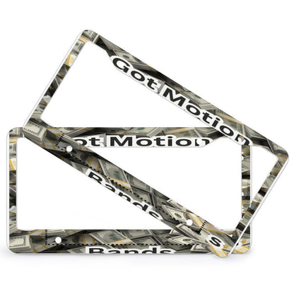 License Plate Frames with 4 Round Holes (1 Pair)