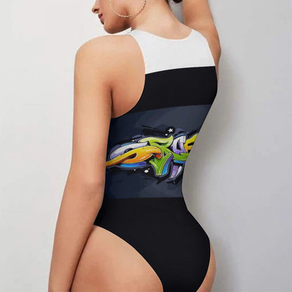COLORFUL GRAFFITI Tank Top Bodysuit