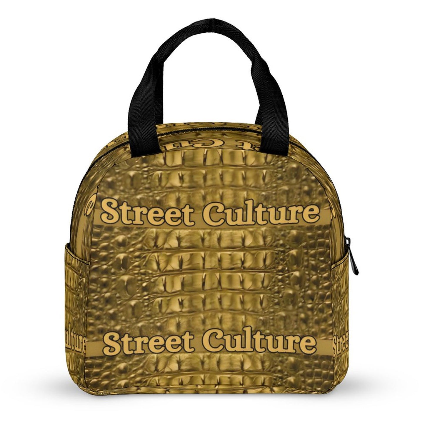 STREET CULTURE Alligator Large Insulated Lunch Tote Bag for Adults (waterproof/leakproof)