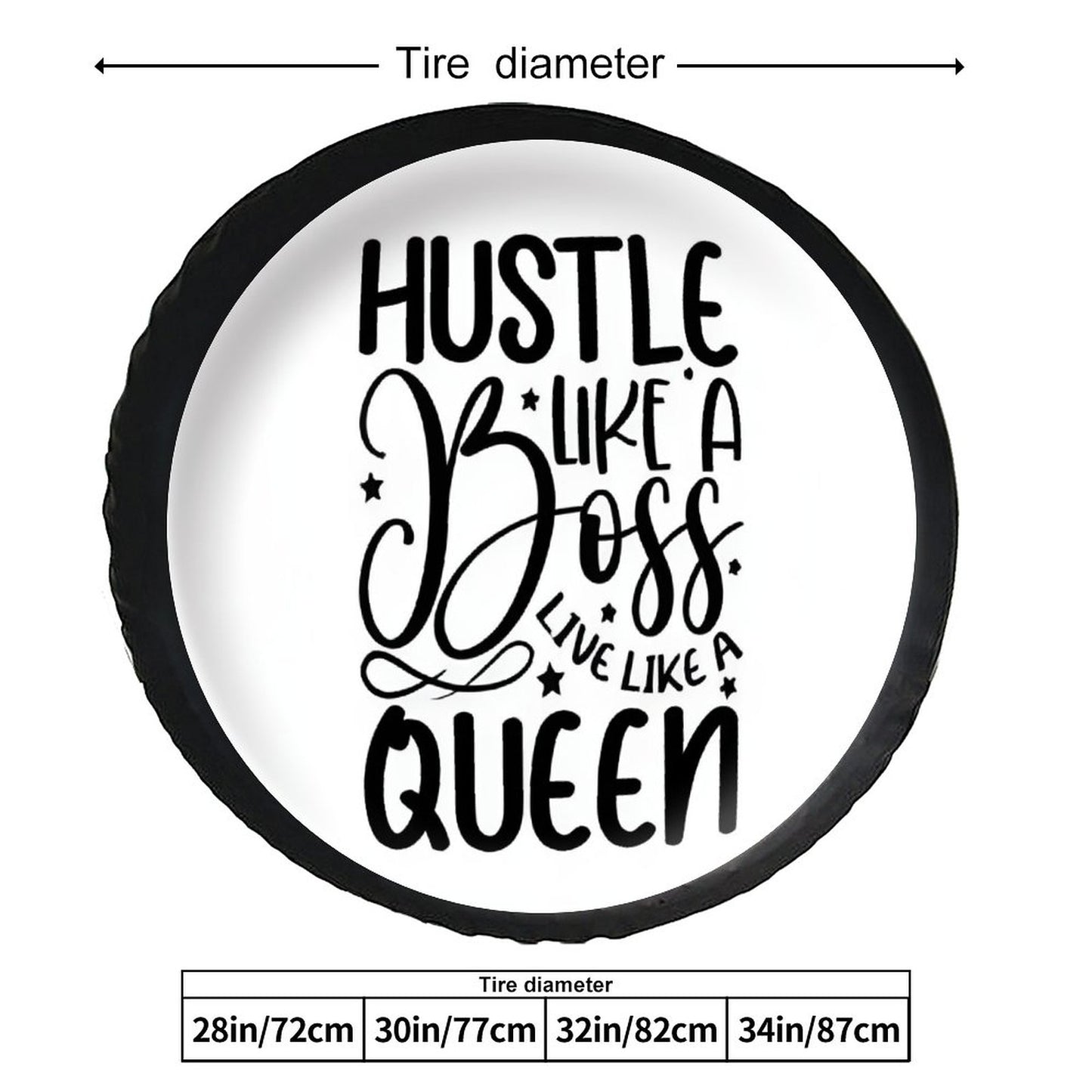 Leather Tire Cover(One-sided Printing)