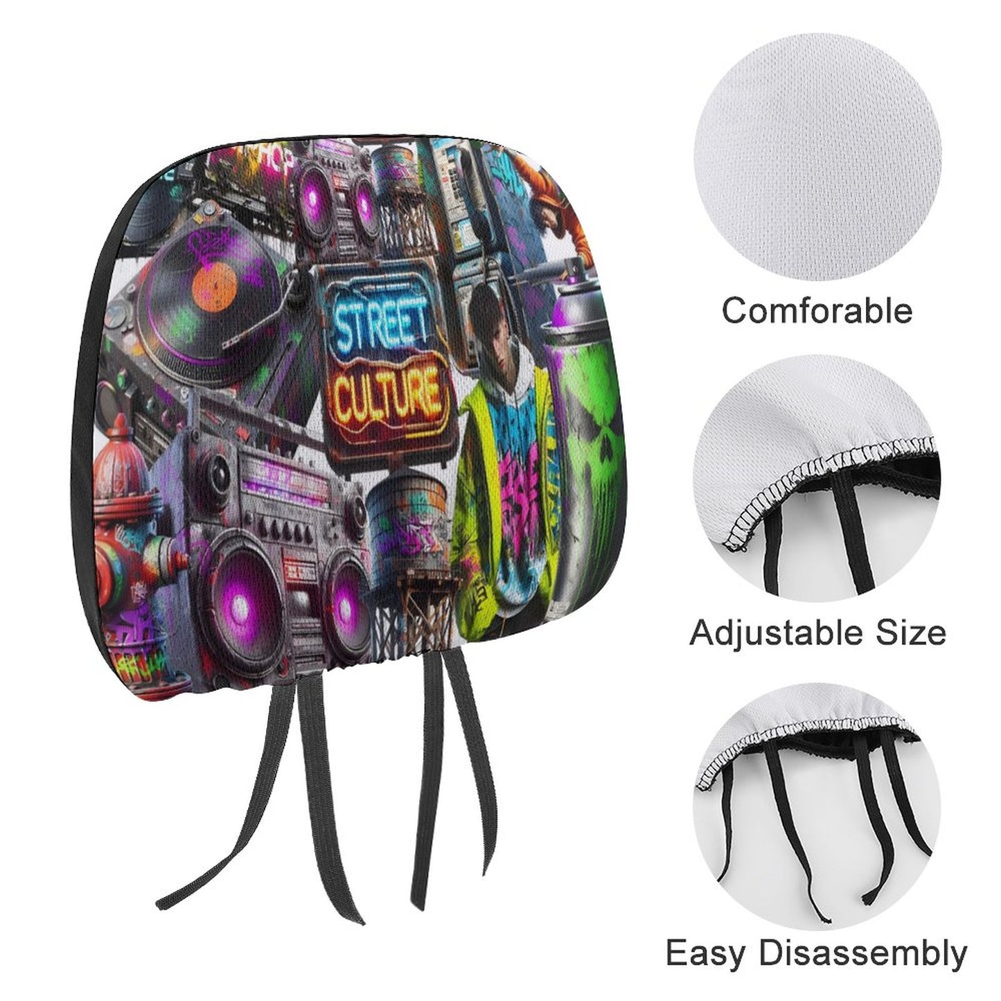 Custom Car Headrest Covers