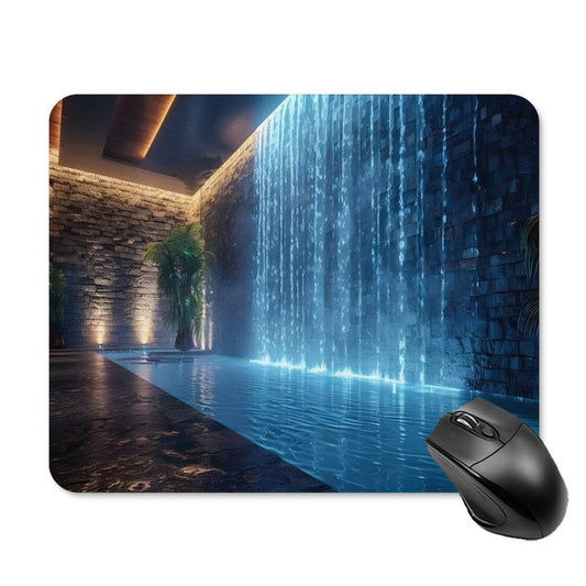 WALL WATERFALL Square Mouse Pad