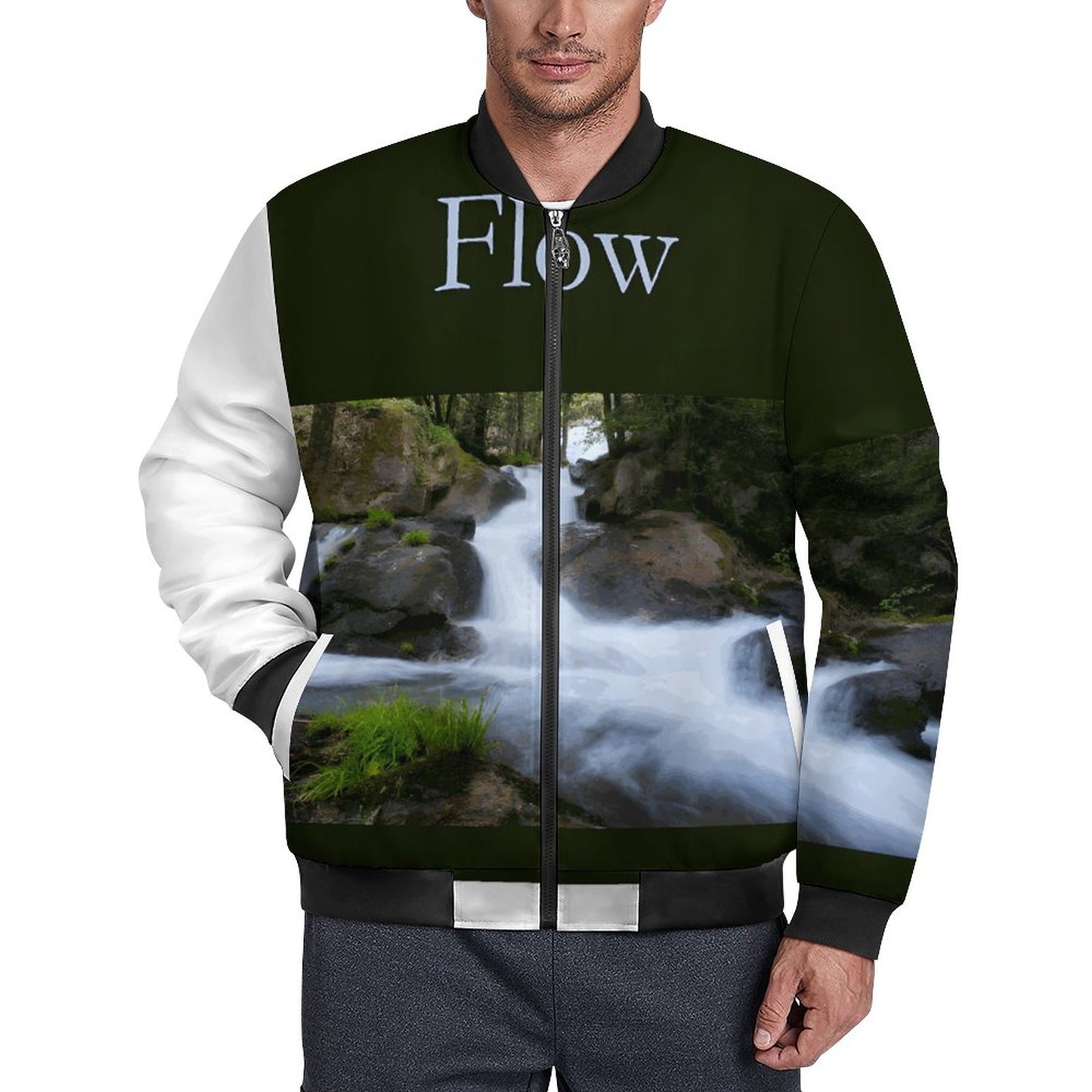 180gsm Zipper Bomber Jacket BMJ (All-Over Printing)