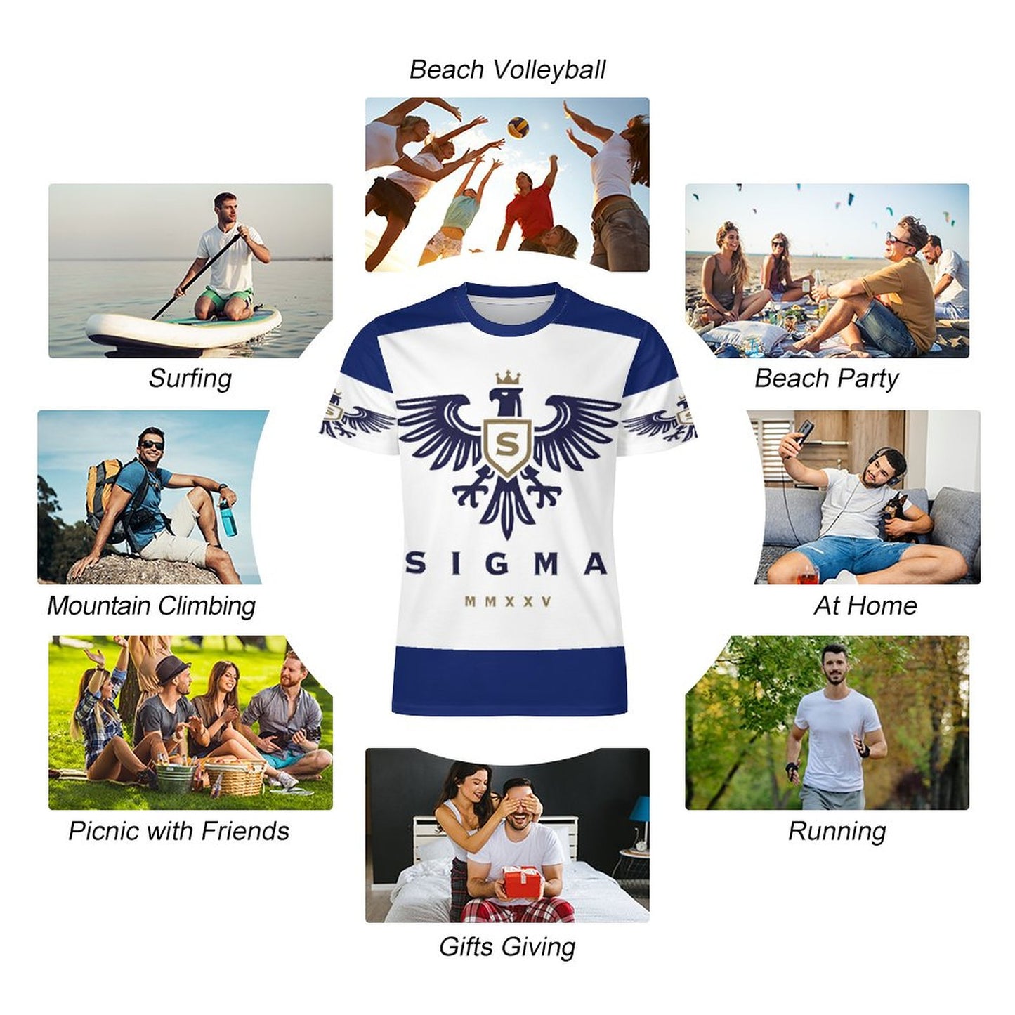 120gsm Short Sleeve All Over Print T-Shirt OMDT01 (All-Over Printing)