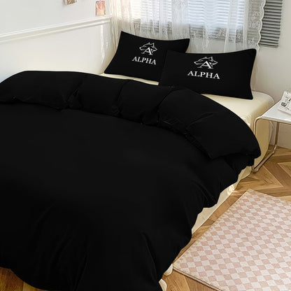 3-Piece Bedding Set-86"×70"/ 218×177cm (Dual-sidede Printing)