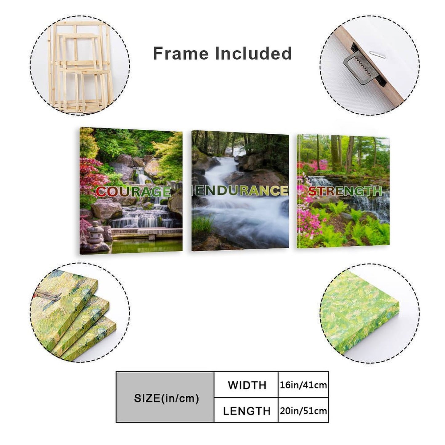 Vertical Multicolor Framed Wall Art-4:5 Aspect Ratio(One-sided Printing)