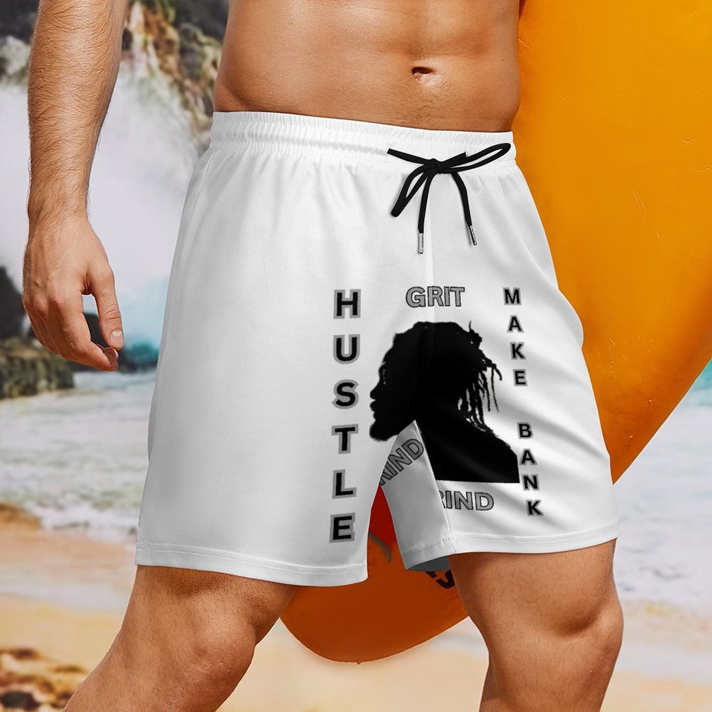 Men's Beach Shorts with 4 Pockets