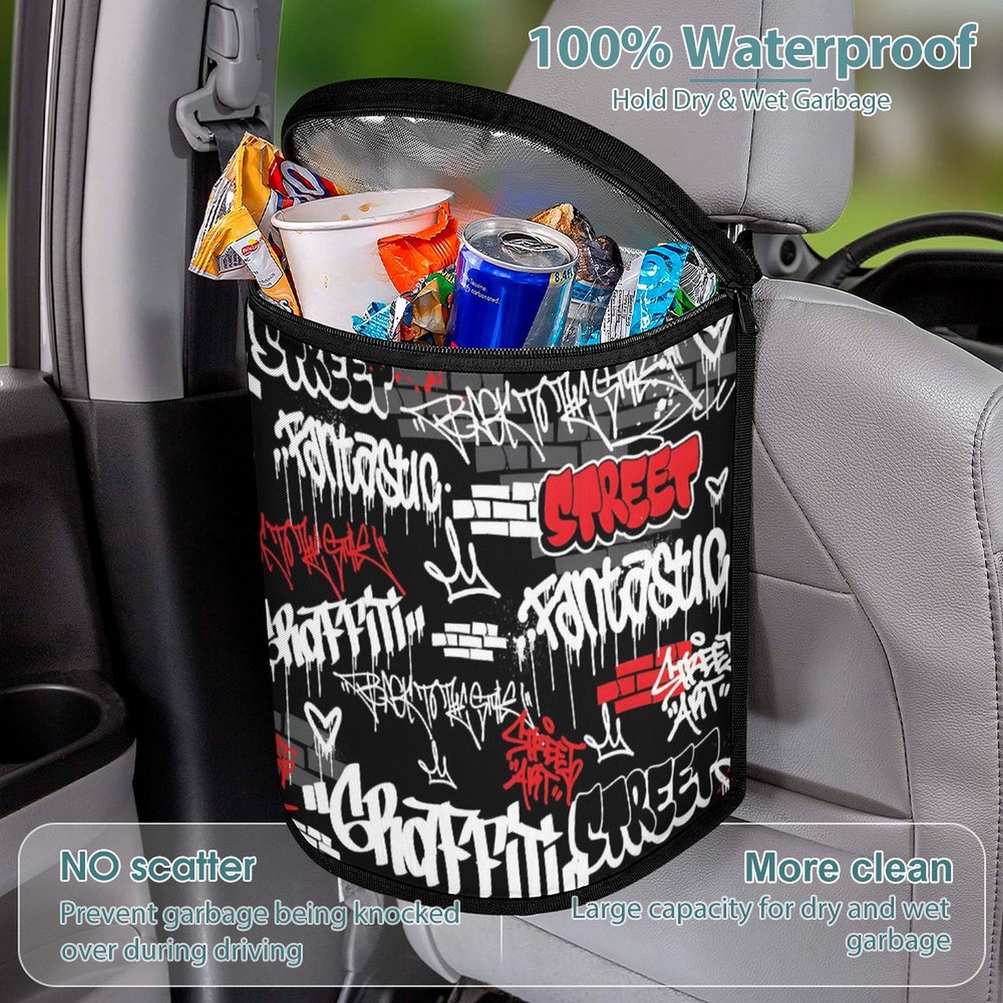 Collapsible Car Trash Bin