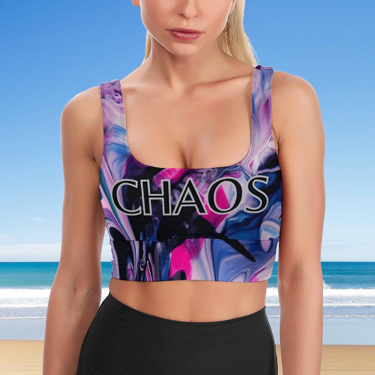 CHAOS Sports Bra-SMALL-2XL