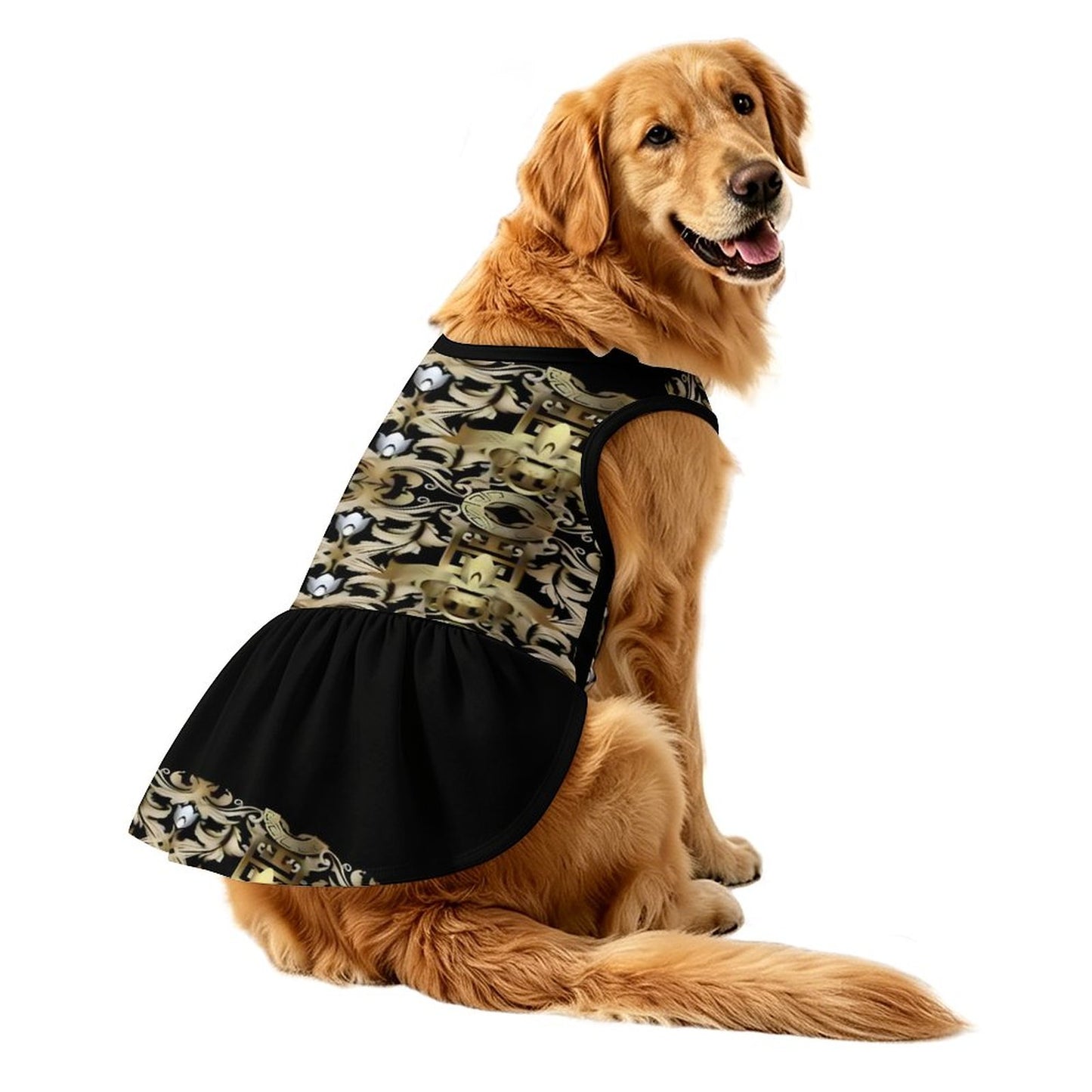 Plus Size Pet Ruffled Dress