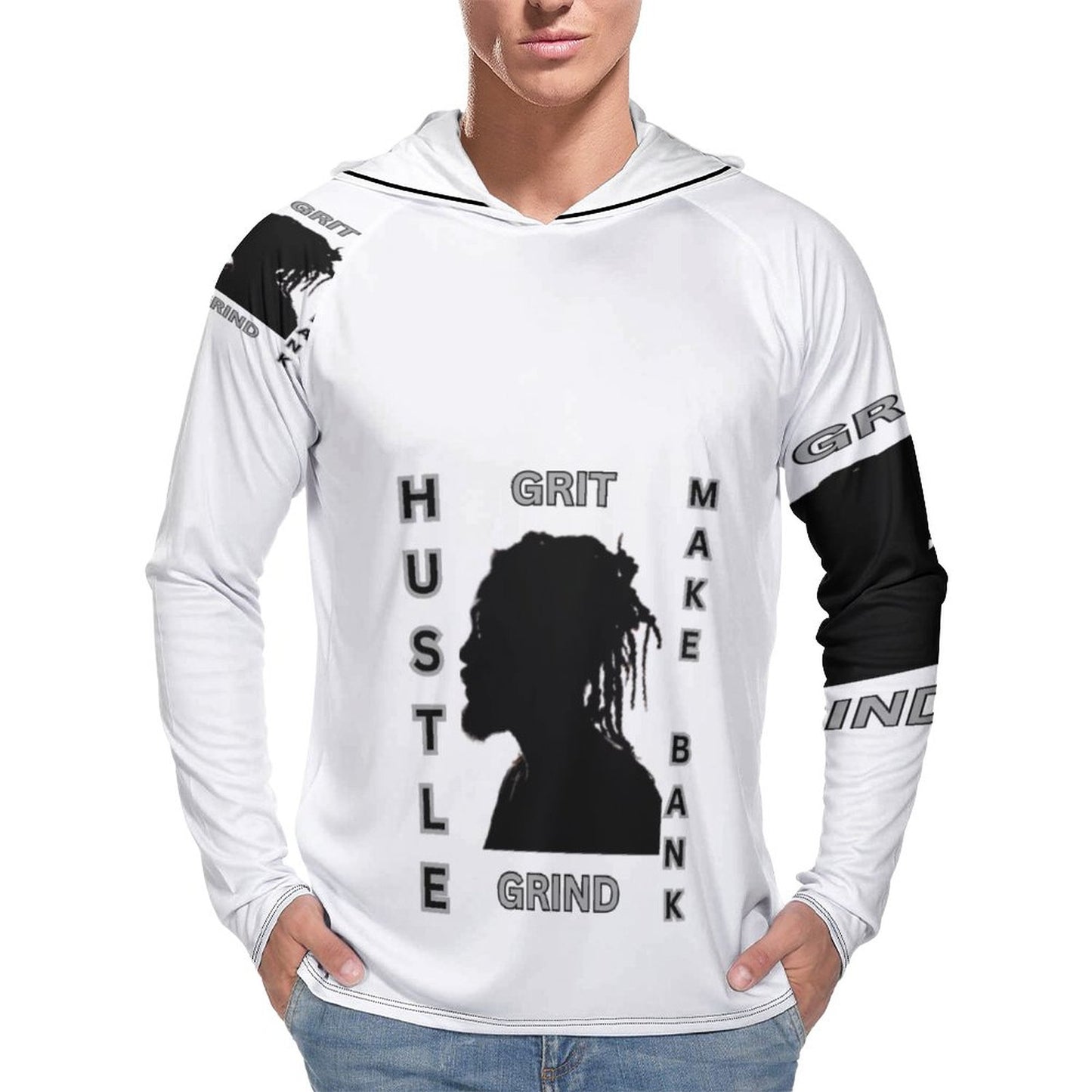 Men's Long Sleeve Hoodie NZ145 (All-Over Printing)
