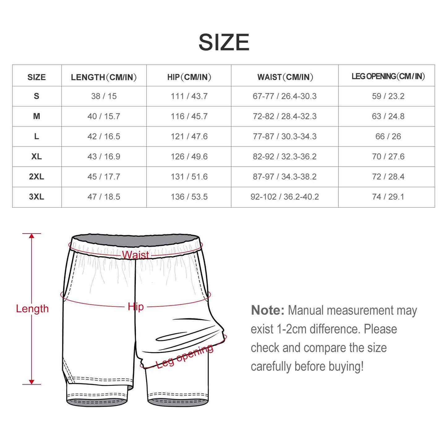 Men Beach Shorts with 4 Pockets