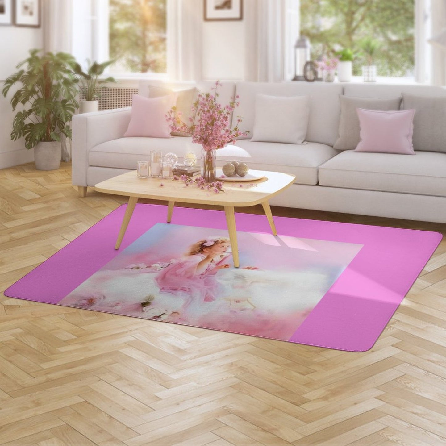 Coral Velvet Floor Mat for Home-60"x40"