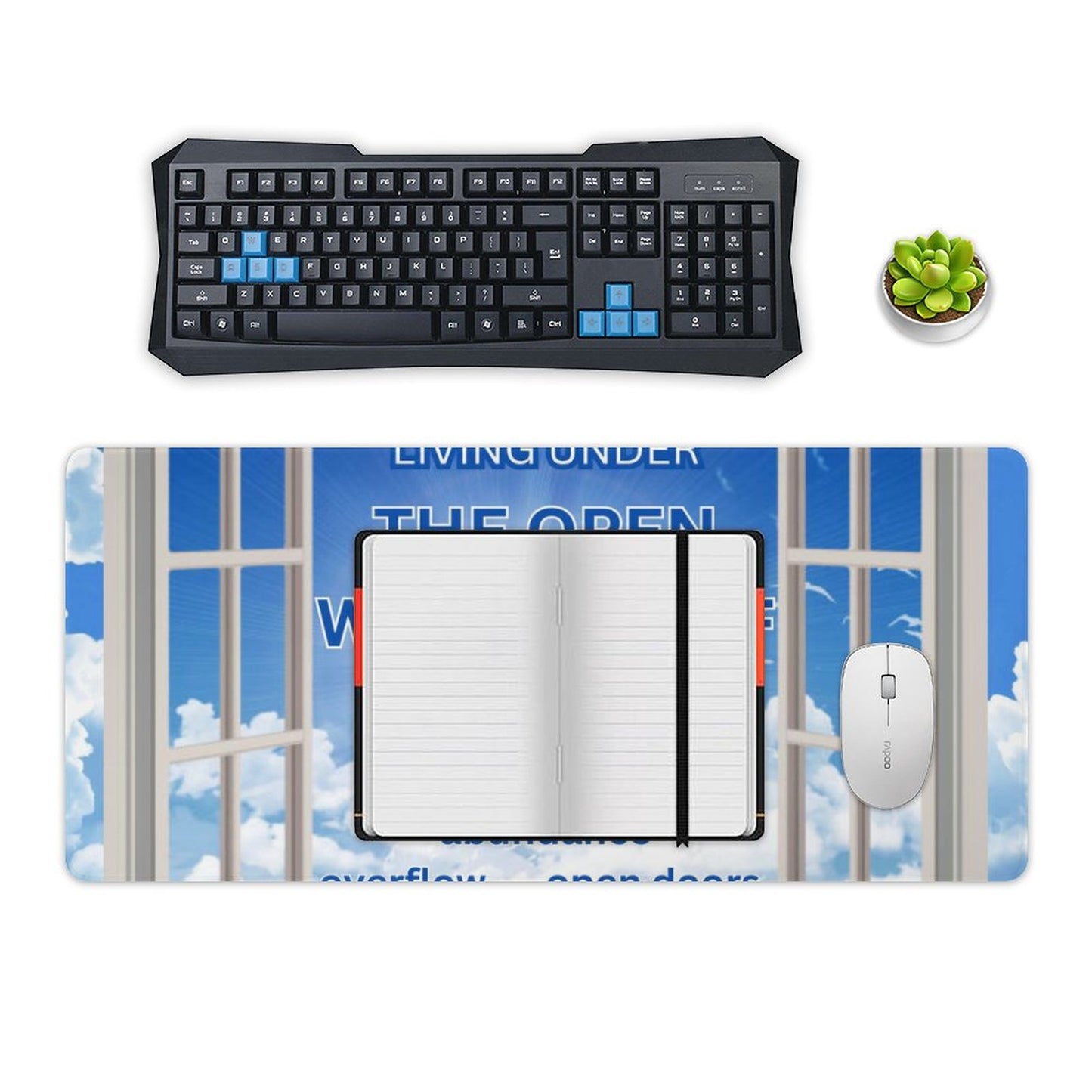 Large Desk Pad Protector with Stitched Edges-16x36 in/40x90cm