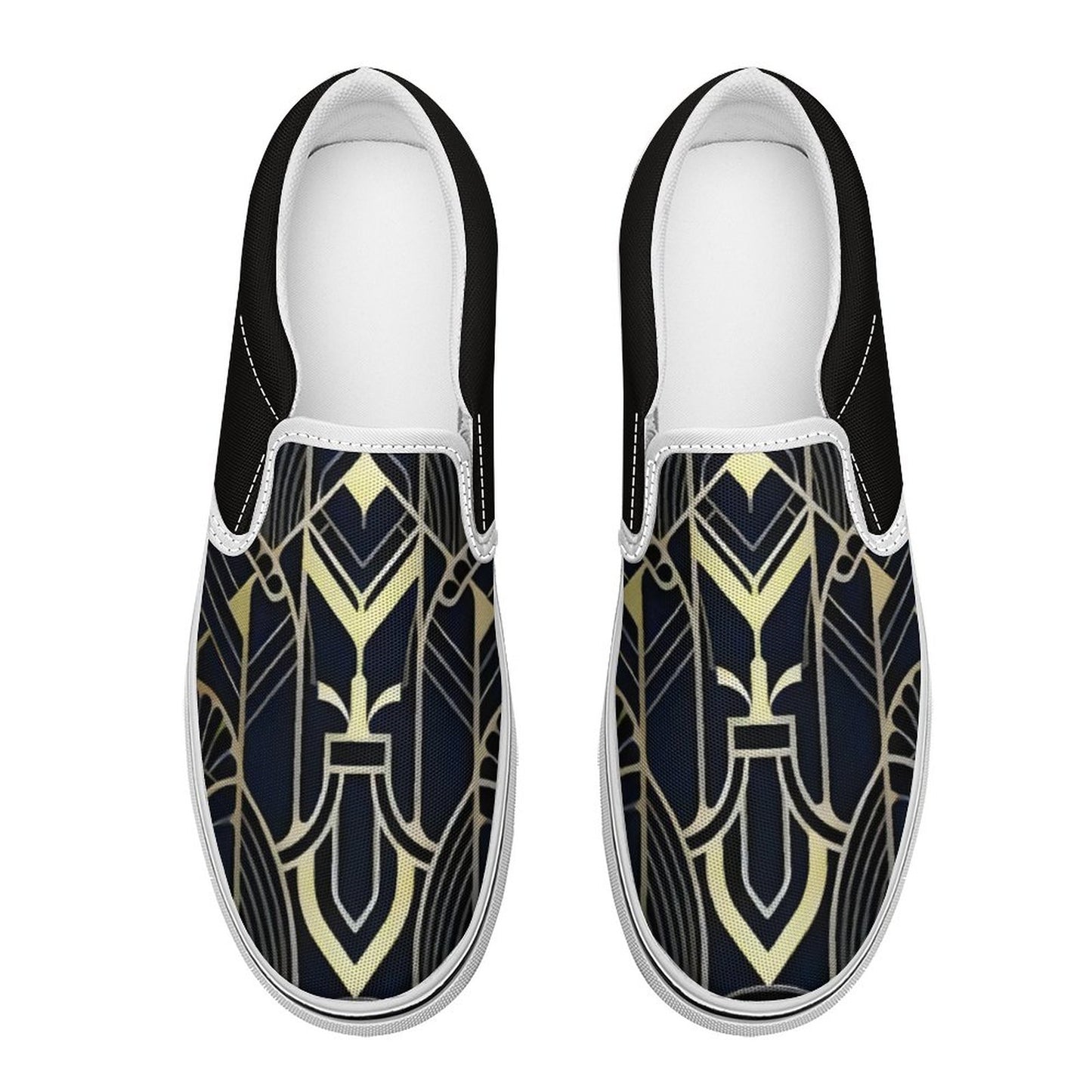 Printed Slip-on Canvas Shoes  for Teenagers and Adults