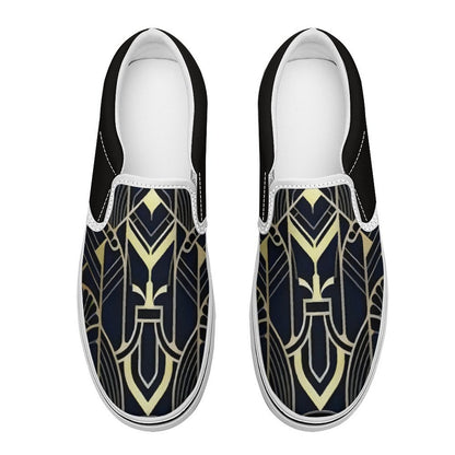 Printed Slip-on Canvas Shoes  for Teenagers and Adults