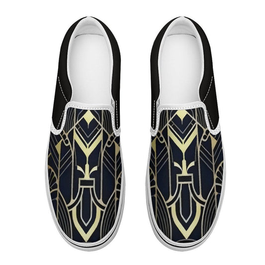Printed Slip-on Canvas Shoes  for Teenagers and Adults