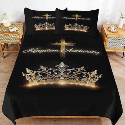 3-Piece Bedding Set-86"×70"/ 218×177cm (Dual-sideded Printing)
